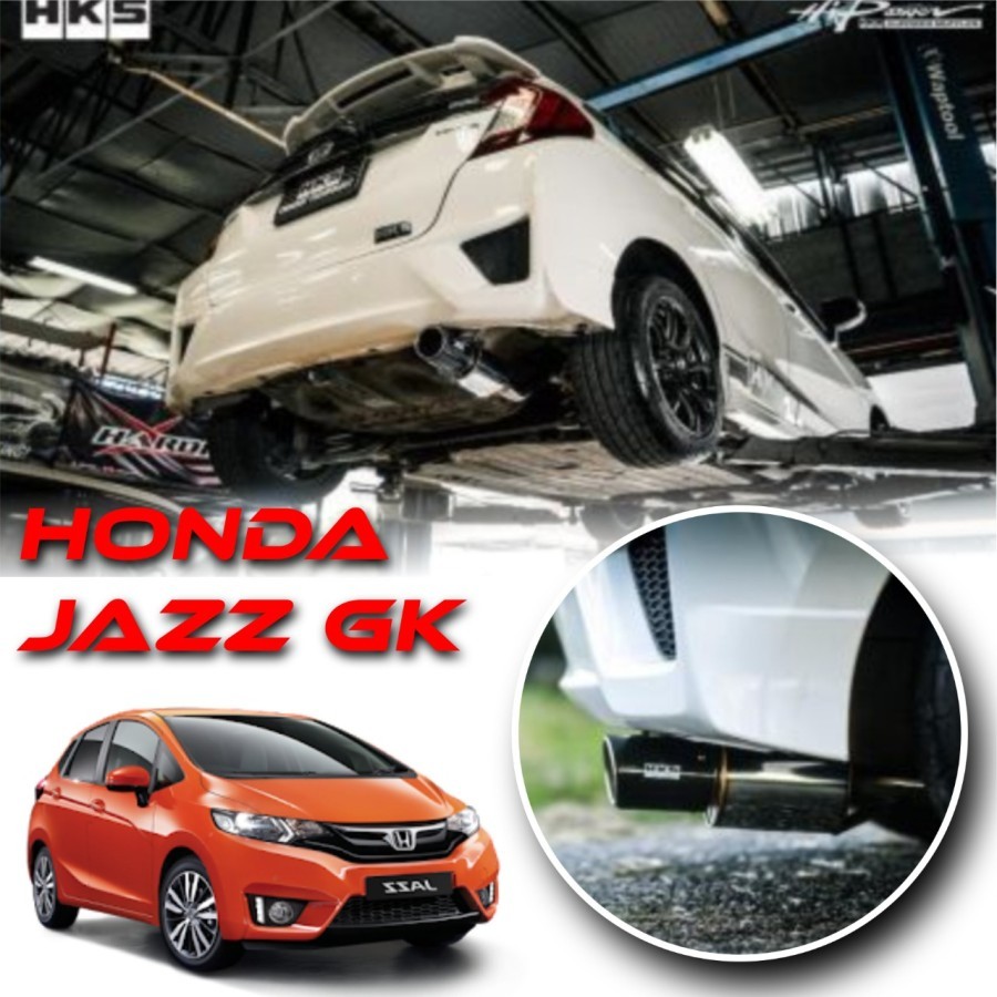 Aksesoris Muffler Knalpot HKS Hi Power CRB Honda Jazz GK GK5 15+