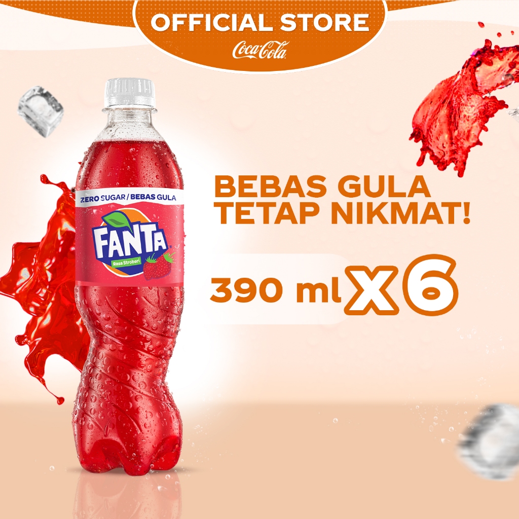 

Fanta Strawberry Zero PET 390ml x 6pcs