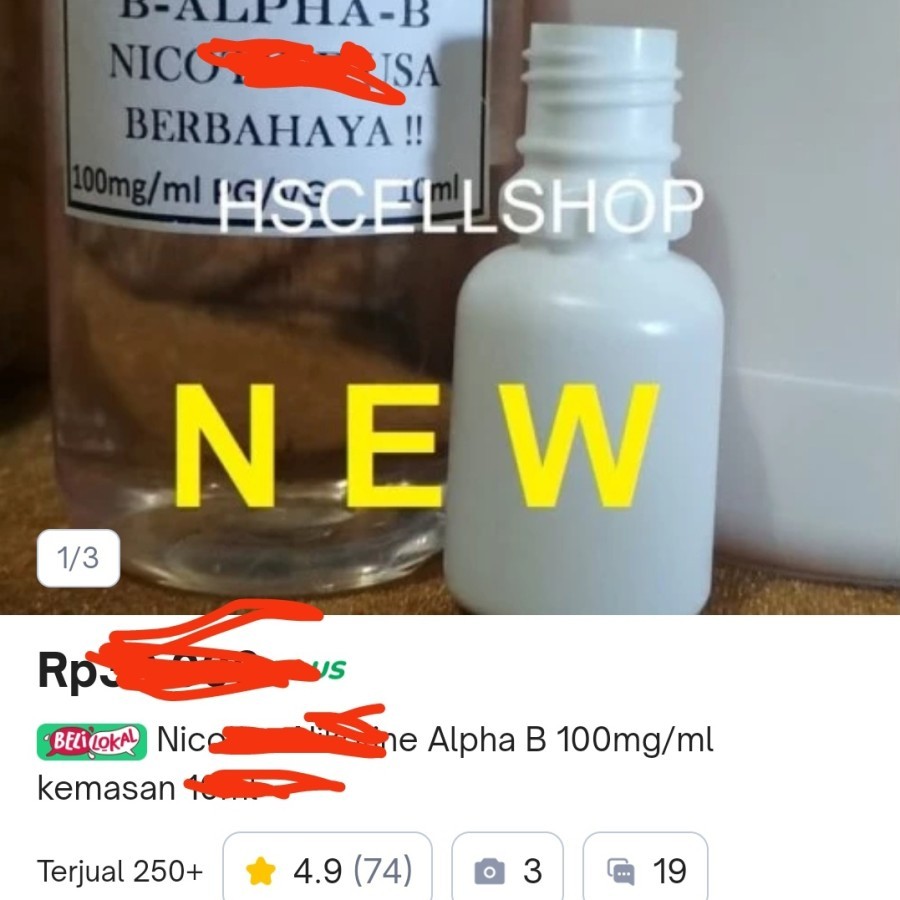 Alpha B 10ml 100mg Freebase USA