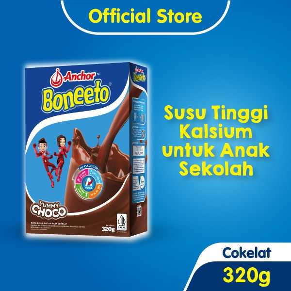 

Boneeto Susu Bubuk Anak Sekolah Yummy Choco 320gr - Nutrisi Pertumbuhan Anak untuk Daya Pikir dan Tubuh Aktif