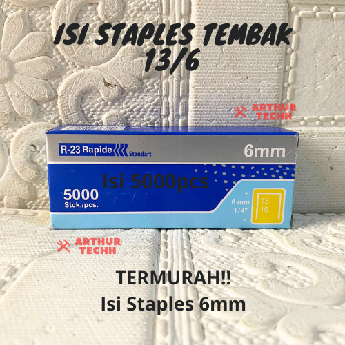 

Isi Stapler Staples Tembak Guntacker Original. 13/6mm (6mm) | Staples R23 Jok Motor Benz Werkz / Rapide