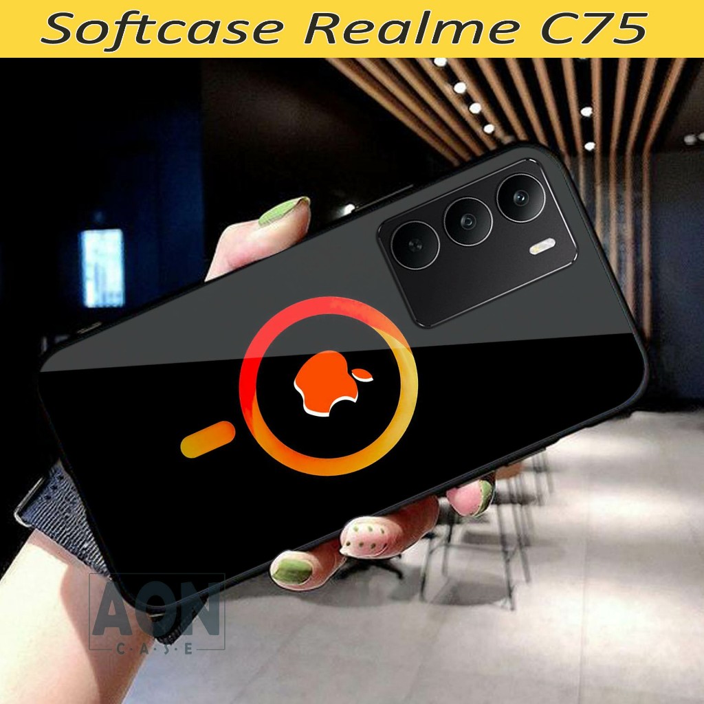 Softcase Realme C75 Glass Kaca Kilau Realme C75 - Case HP Realme - A49
