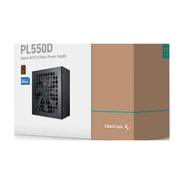 PSU DEEPCOOL 550WATT 550 W PL550D 80+ BRONZE FLAT CABLE / POWER SUPPLY DEEPCOOL 80 PLUS BRONZE