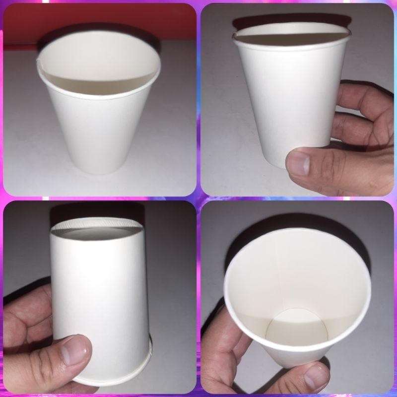 Cup/Gelas kertas 8 oz kecil polos (50pcs)