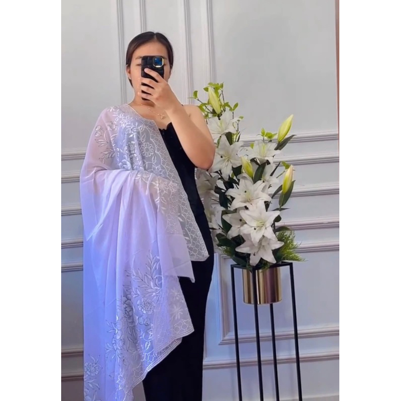 Kain lukis bordir terbaru || bahan kebaya lukis || kebaya lukis bali || kanabali