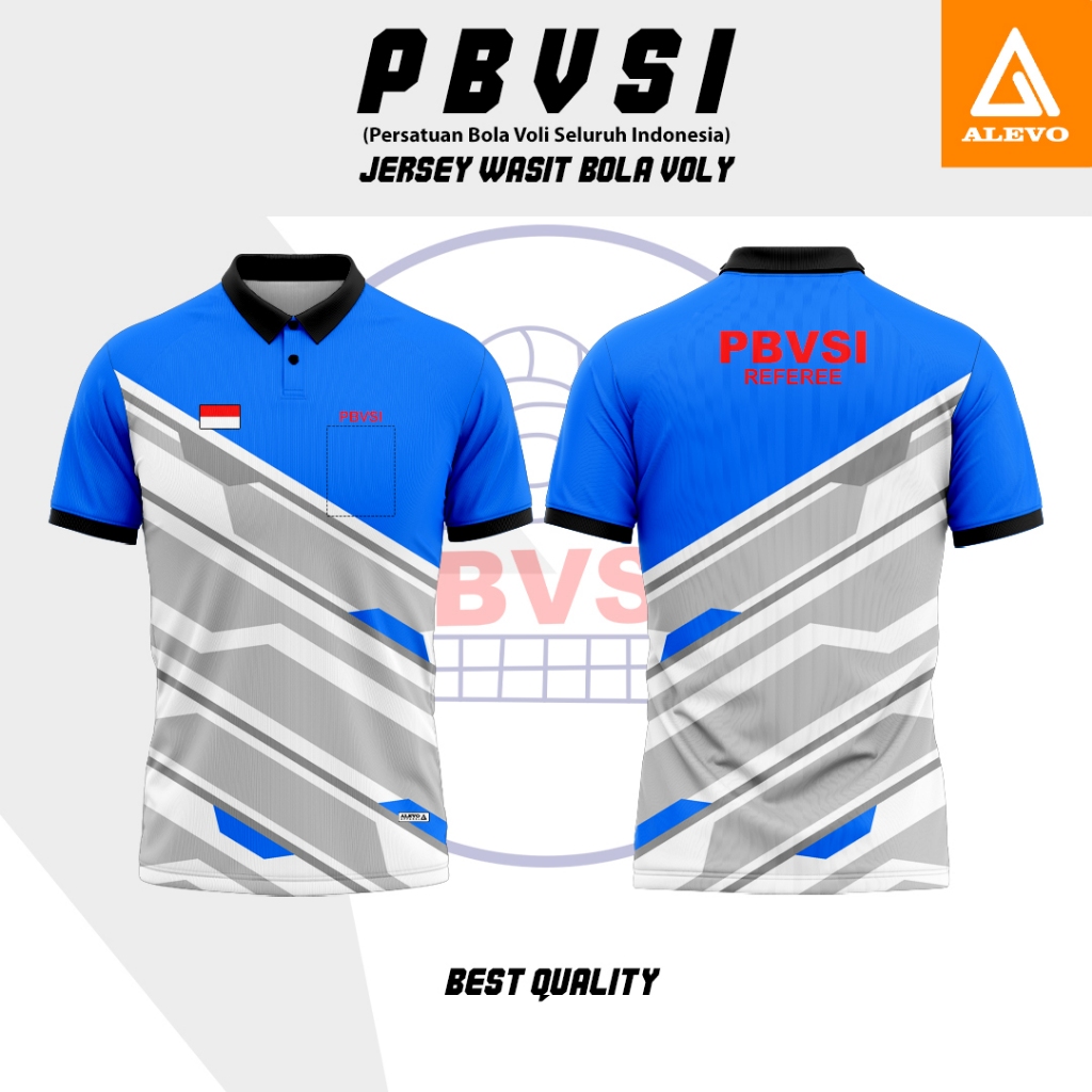 JERSEY WASIT VOLLY PRINTING PREMIUM HARGA PROMO BAJU POLO PBVSI LENGAN PANJANG & PENDEK| BAJU SERAGA