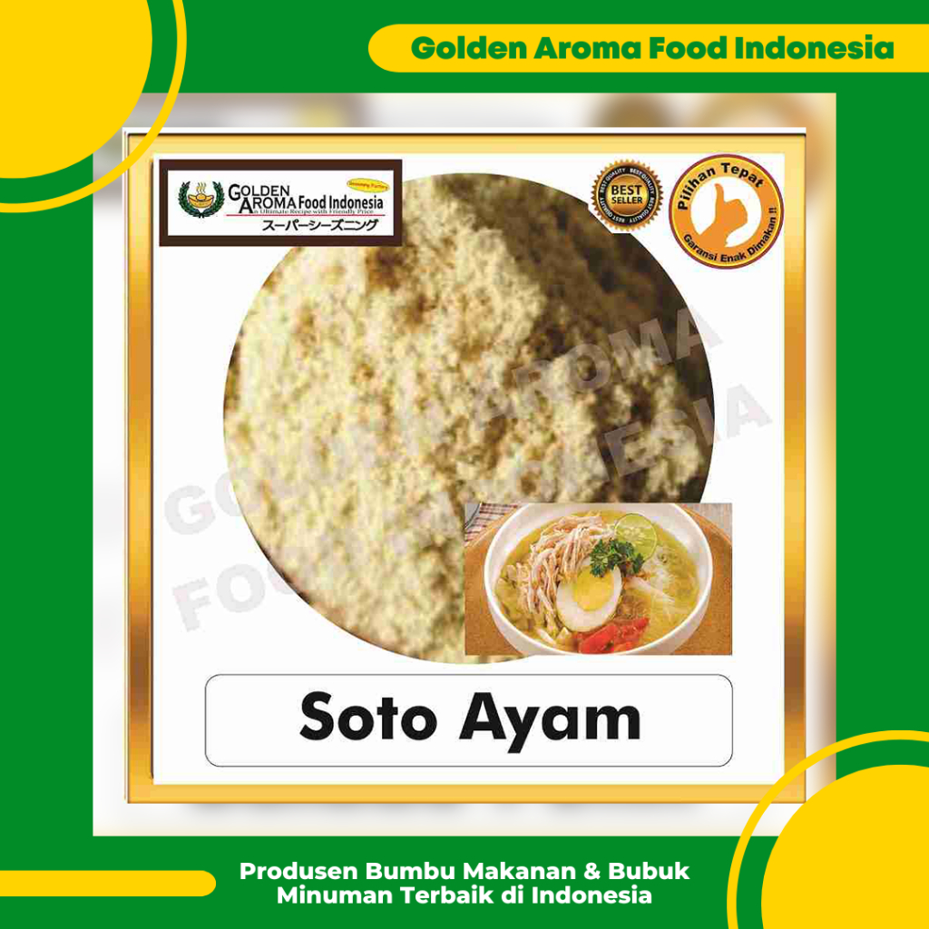 

Bumbu Tabur Rasa Soto Ayam 1Kg, Jual Bubuk Tabur Soto Ayam Murah Enak Aman Terbaik Powder GAFI