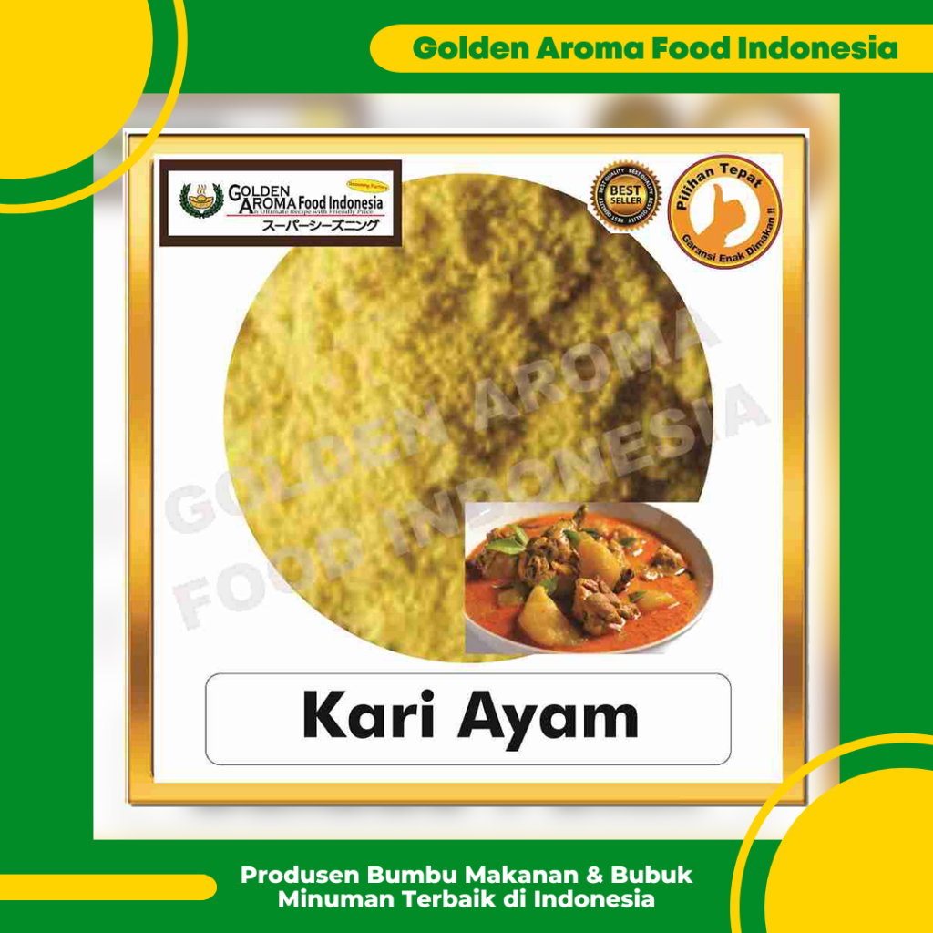 

Bumbu Tabur Rasa Ayam Kari, Jual Bubuk Tabur Kari Ayam Murah Enak Aman Terbaik GAFI, Chicken Curry