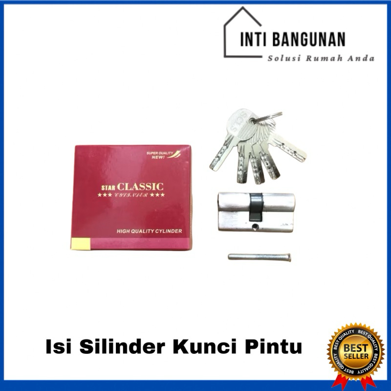 Silinder / Isi Anak Kunci Komputer Classic Besar Kecil  Pegangan Pintu Rumah Besar
