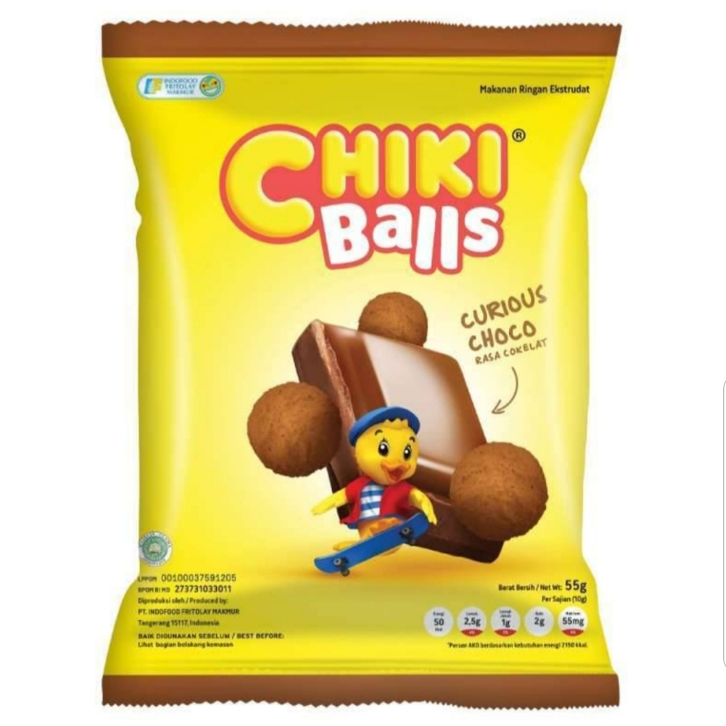 

Chiki Balls Snack Curious Choco Rasa Coklat