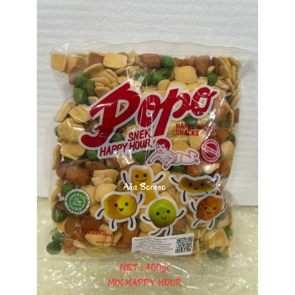 

POPO MURUKU MIX HAPPY HOUR 400gr/800gr ORIGINAL FISH SNACK