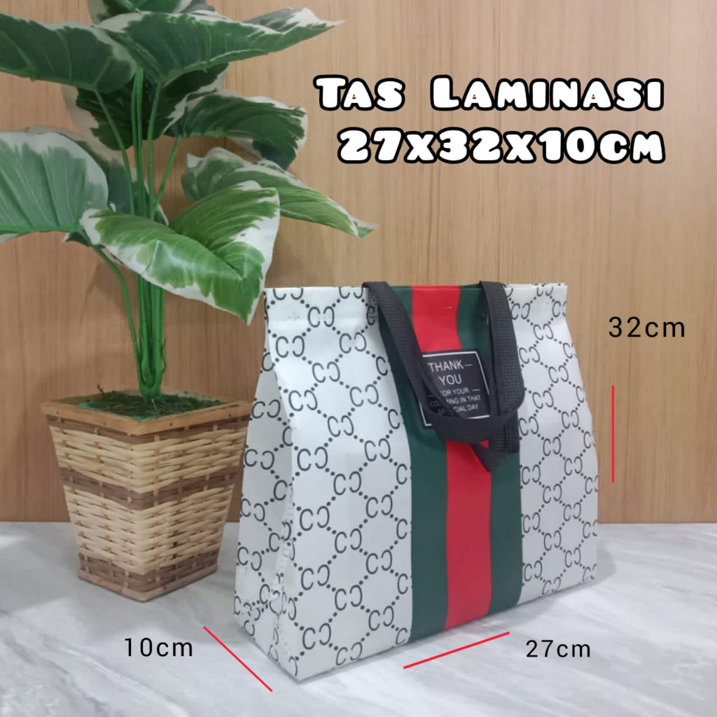 

Tas Belanja / Tote Bag Spunbond Laminasi Kain Motif Premium Kantong Tas Kado Gift