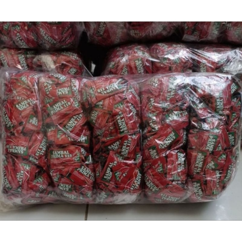 

Saos Hot saset prima isi kurang lebih 200pcs 1bal