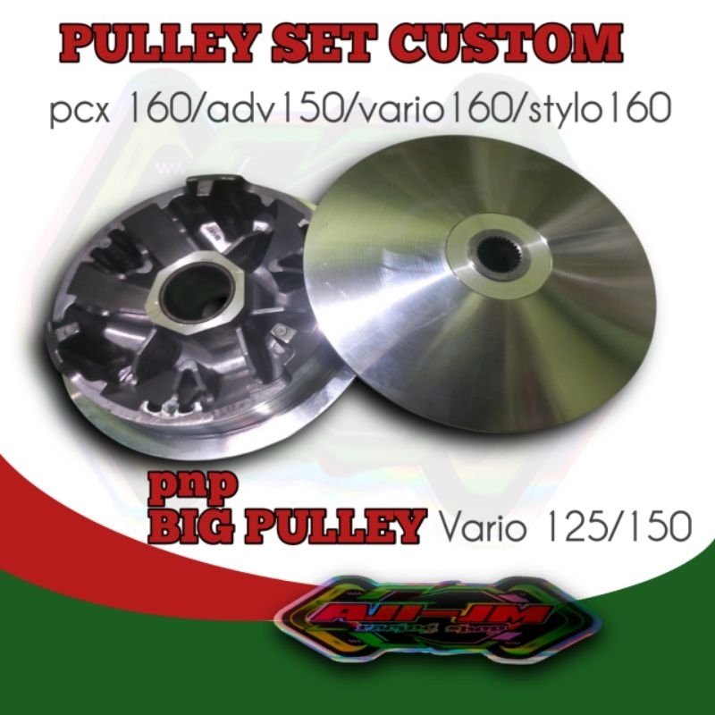 Pulley 13 8 /13 5/14 derajat kode k97 PCX 150/adv 150 Vario 160 Stylo 160 pnp big Pulley Vario 135/1