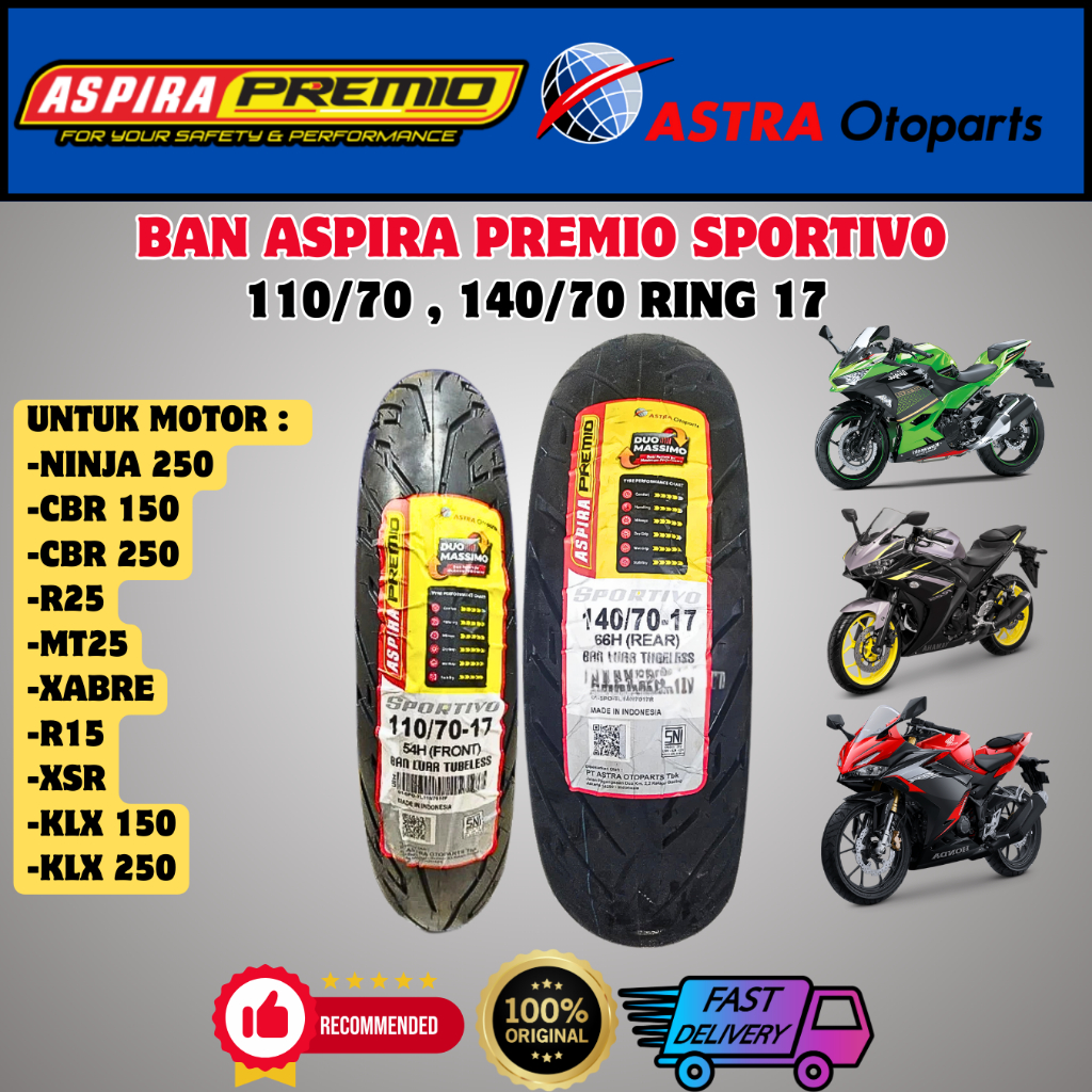 BAN DEPAN ATAU BELAKANG MOTOR R15 V2 R15 V3 R25 MT25 XABRE XSR VIXION NEW NVL NINJA 250 KARBU NINJA 