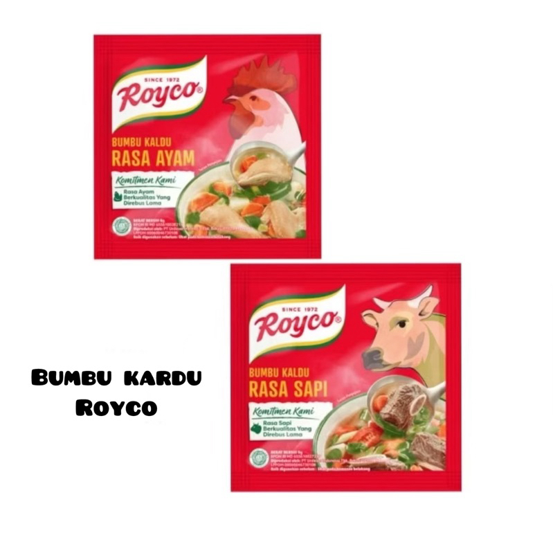 

royko 8g kaldu penyedap semua masakan kaldu sapi dan kaldu ayam