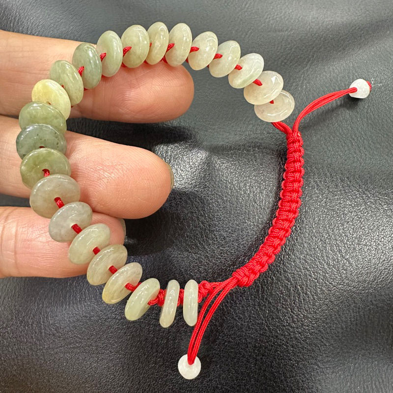 Gelang Tali Macrame Batu Giok Birma