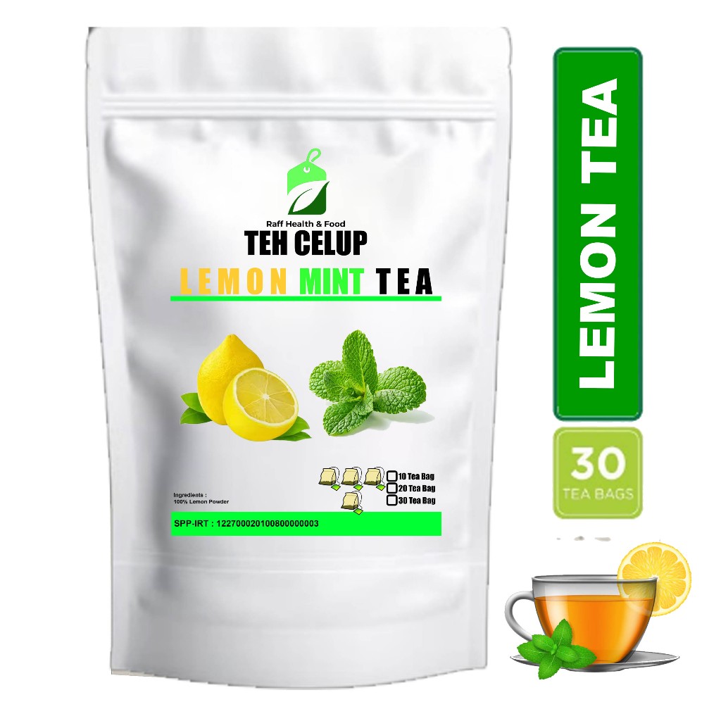 

Lemon Mint Tea Isi 30 Teh Celup Buah Lemon & Daun Mint