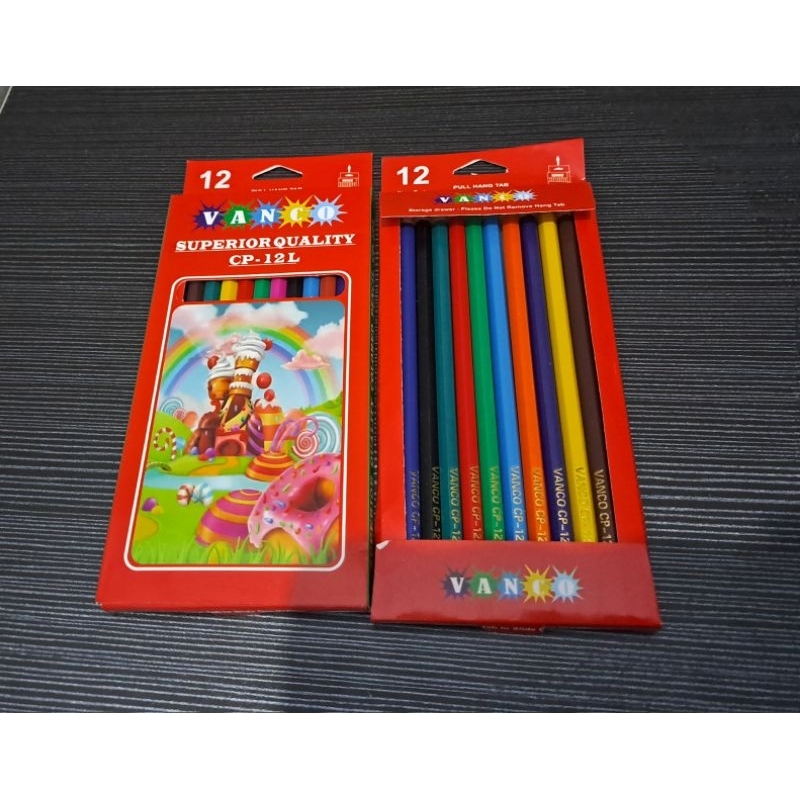 

SATU SET (12 Warna) Pensil Warna Vanco Panjang 12 macem warna murah