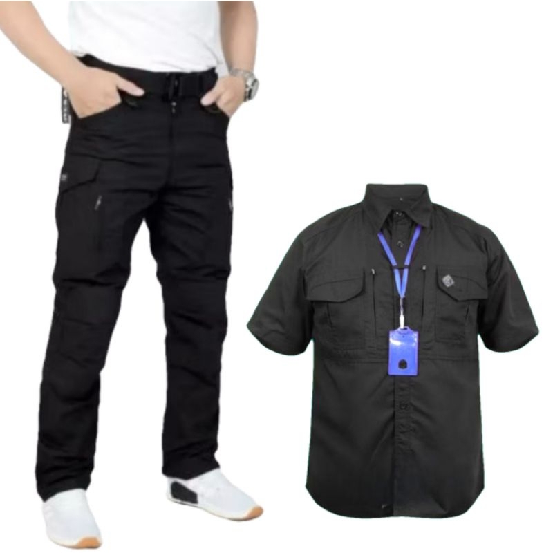 SETELAN CELANA TACTICAL W-TAC DAN KEMEJA TACTICAL M-TAC LENGAN PENDEK/SETELAN KEMEJA PDL/SETELAN KEM
