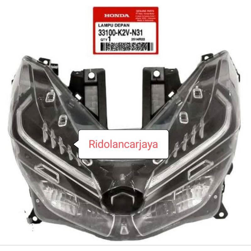 REFLEKTOR LAMPU DEPAN VARIO 125 K2V 33100-K2V-N31 ORIGINAL HONDA AHM