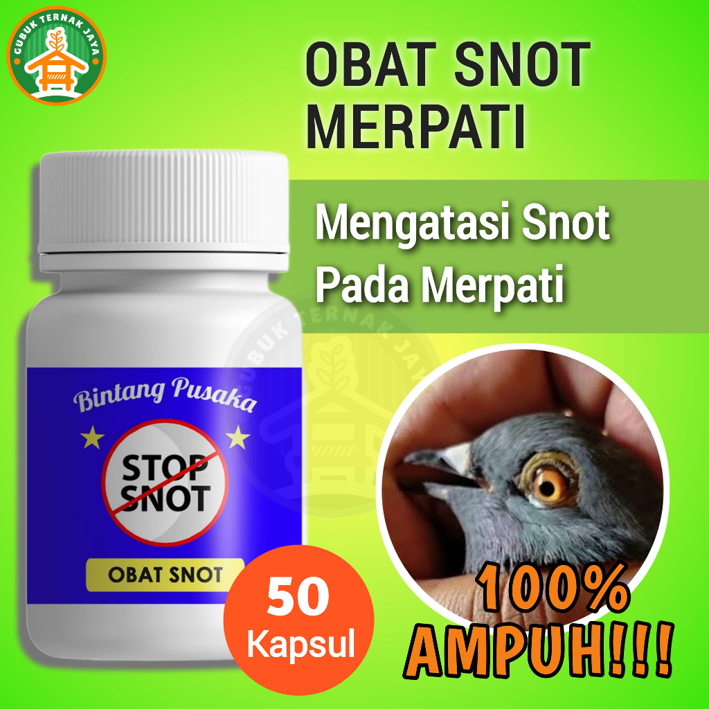 Obat Snot / Stop Snot Untuk Merpati Dan Unggas - Gubuk Ternak Jaya