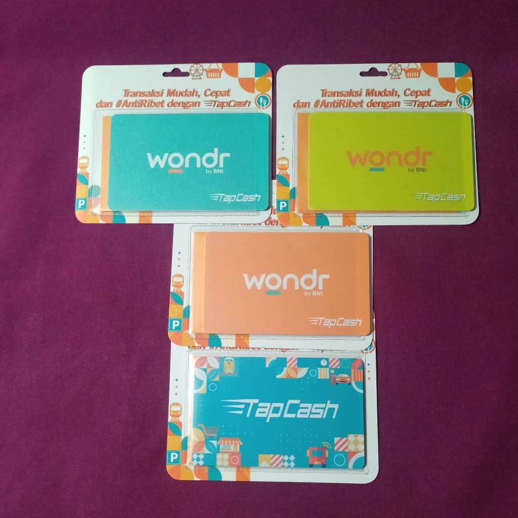 bni tapcash  wonder original kartu toll kartu parkir kartu kereta