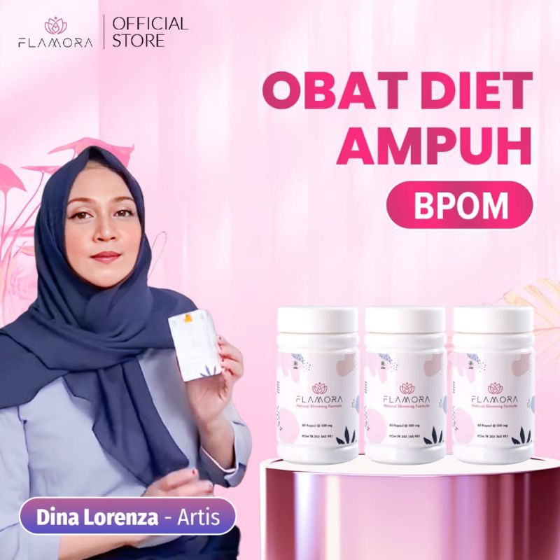Flamora Slimming | Kapsul Pelangsing Badan Herbal | Mencerahkan Kulit | Aman Busui BPOM