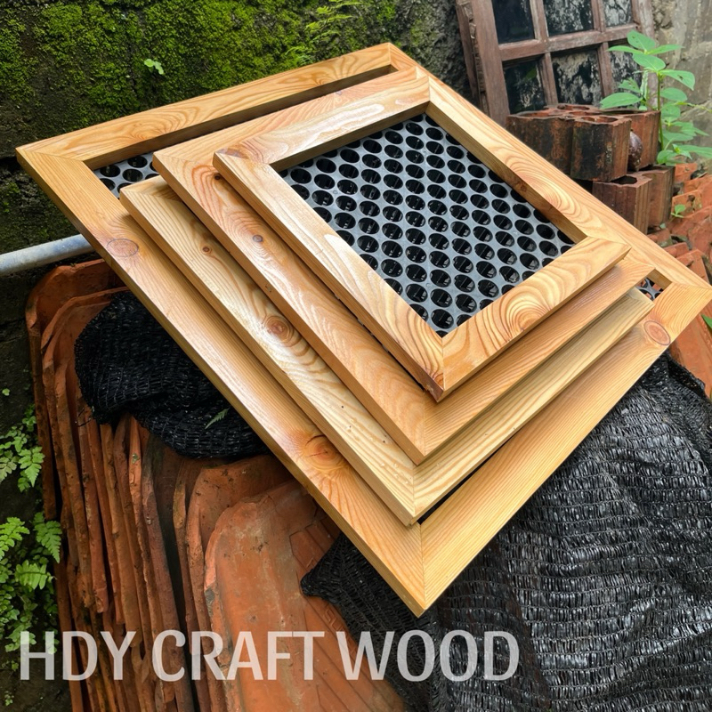 Frame Kayu Platycerium / Bingkai Alas Tanaman Platycerium