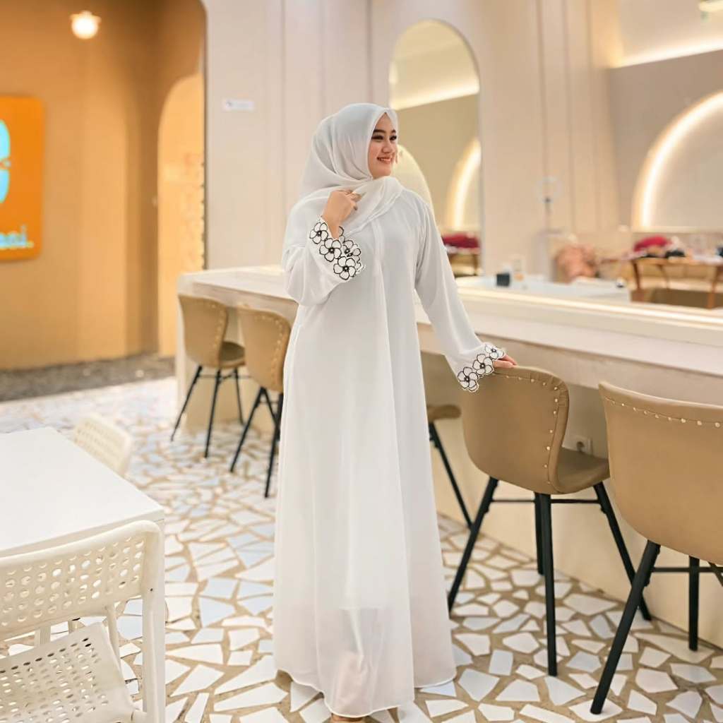 New Abaya Wanita Muslimah - Aulia Abaya - Matt Ceruty Babydoll - Abaya Remaja Aesthetic - Abaya Wani