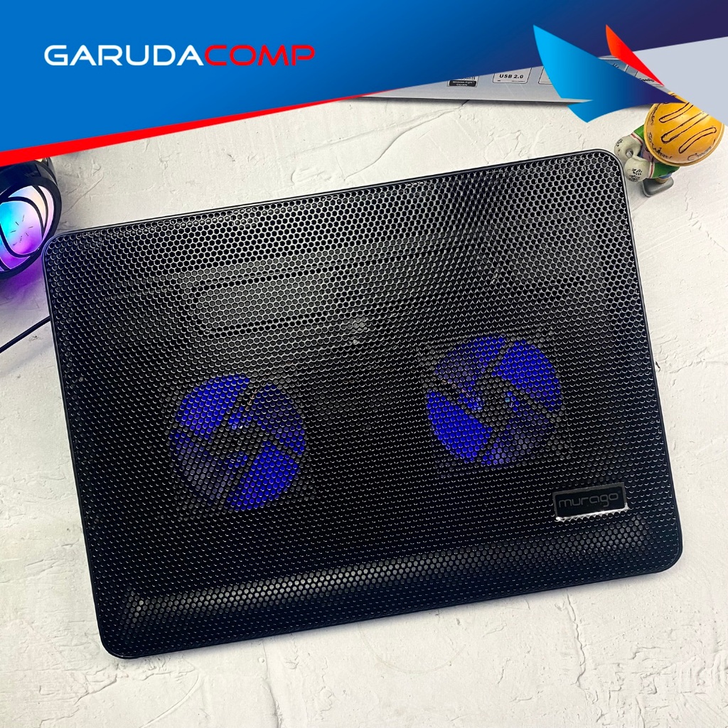 MURAGO Alas Pendingin Kipas Cooling Pad Laptop 14 inch 15.6 inch 16 inch Murago Notebook Cooling Pad
