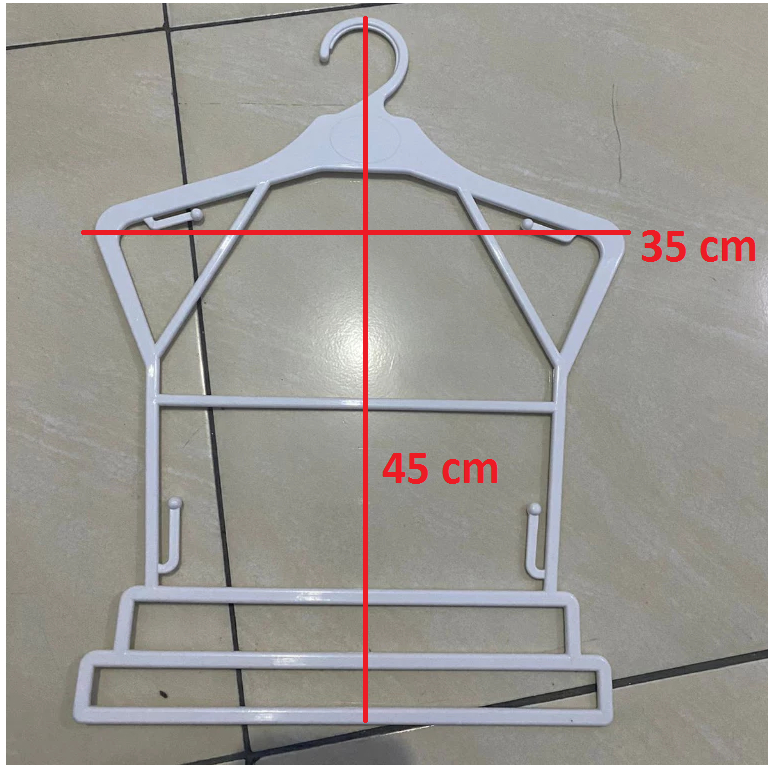 Hanger BEKAS TOKO / gantungan baju setelan celana / hanger setelan anak JU14 JU10 / hanger celana an