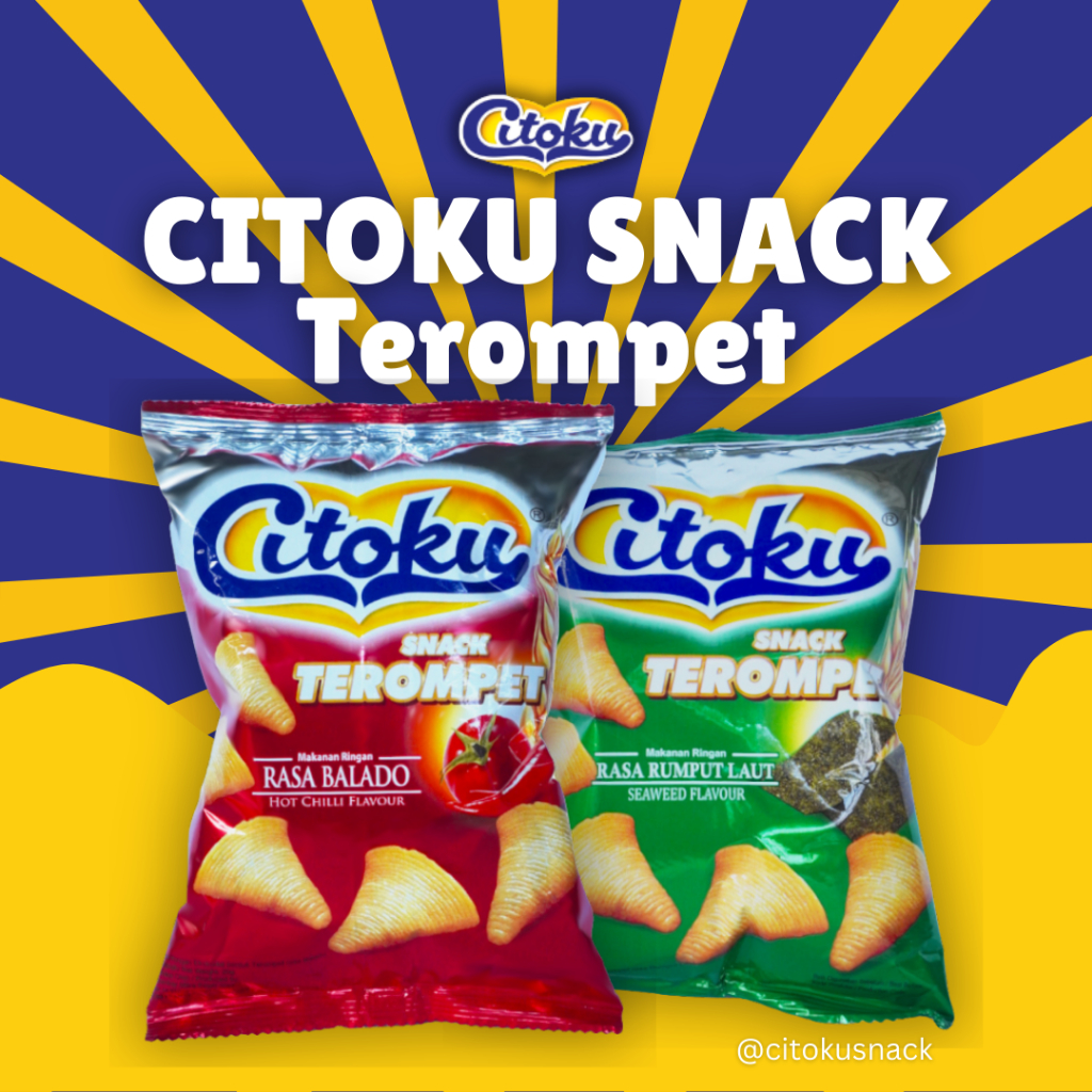 

Snack Citoku + Citoku Terompet + Rasa rumput laut dan balado + 20g/pcs