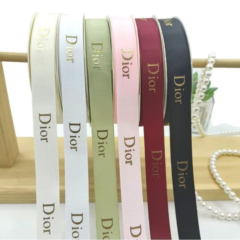 

KASUNSOV - [HARGA PER METER] Pita branded 2 cm / pita satin / pita buket / pita kado