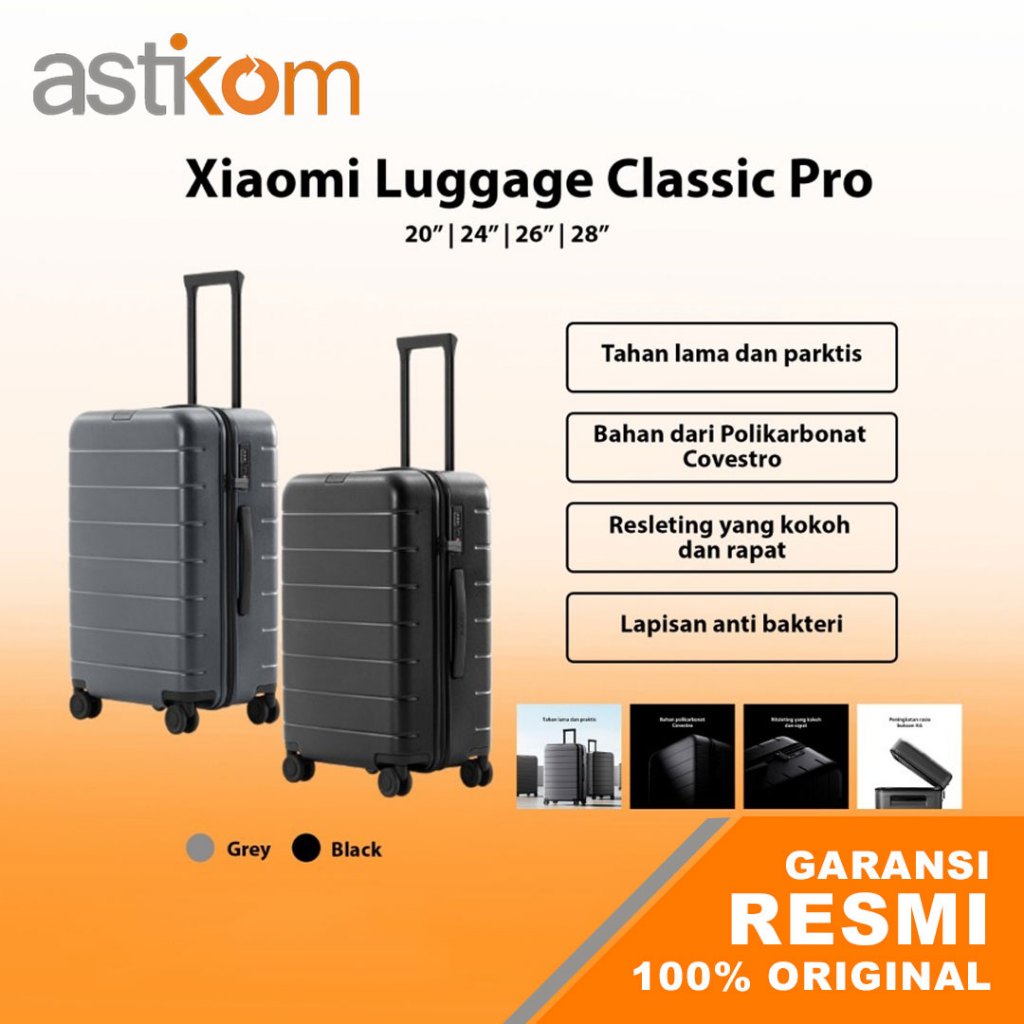 Astikom Xiaomi Luggage Classic Pro Grey & Black