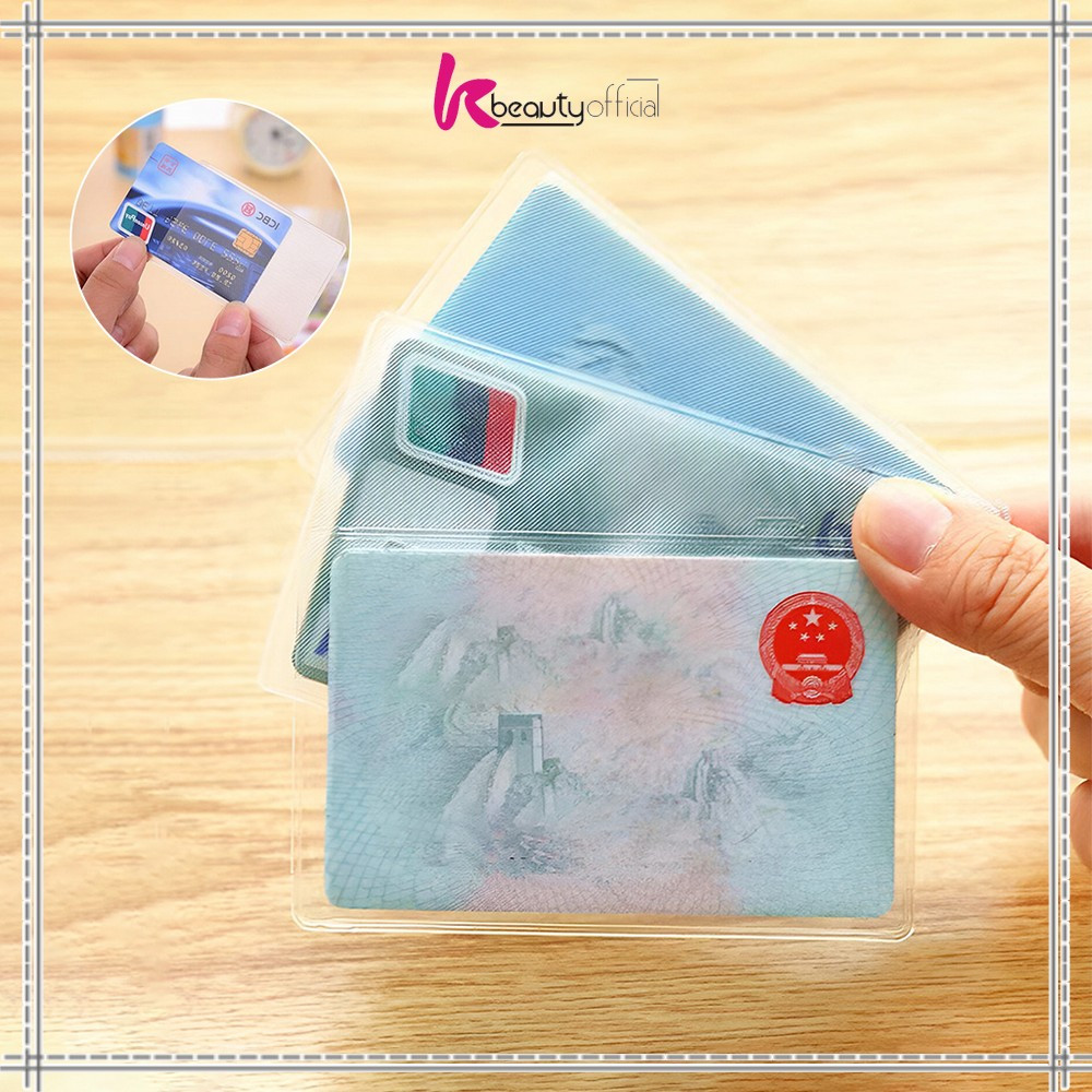 

KB-C1203 Plastik Pelindung Kartu ATM SIM KTP Transparan Sampul Cover Anti Gores / Sarung Pelindung Credit Card Tahan Air Serbaguna