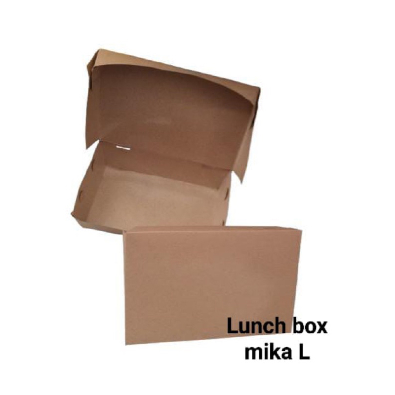 

Lunch Box/Lunch Box Size L/Lunch Box Kraft Ukuran L/Lunch Paper Size L/Kotak Makan/Kotak Makan Mie/Kotak Makan Laminasi