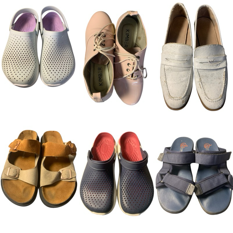 Preloved Sepatu Sandal Crocssss Literide Pamoleee Donatelo0oo Kimberr Wanita Pria Good Condition