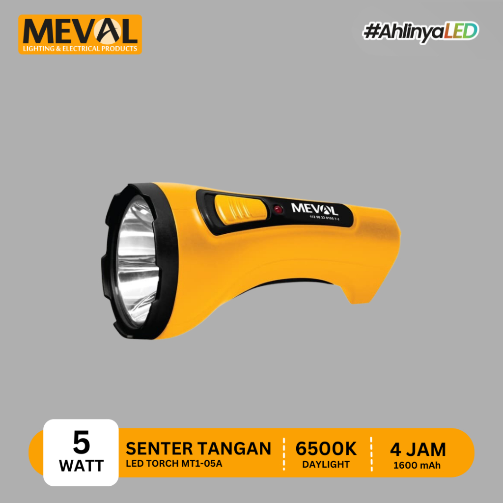 MEVAL Rechargeable Senter LED 5 Watt - Putih
