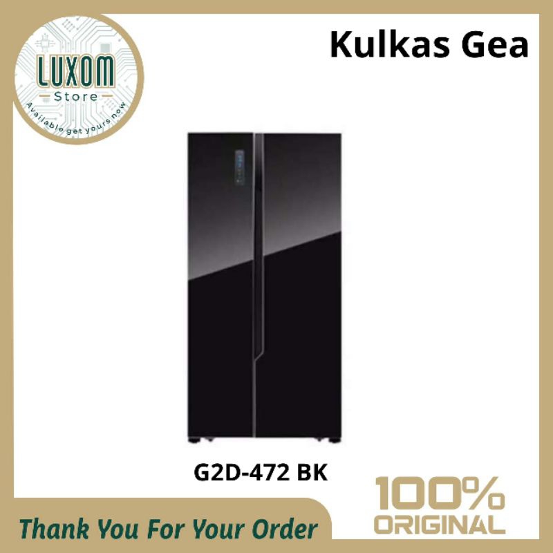 Kulkas Gea G2D-472 BK/Kulkas Gea 2 pintu/Gea/Kulkas