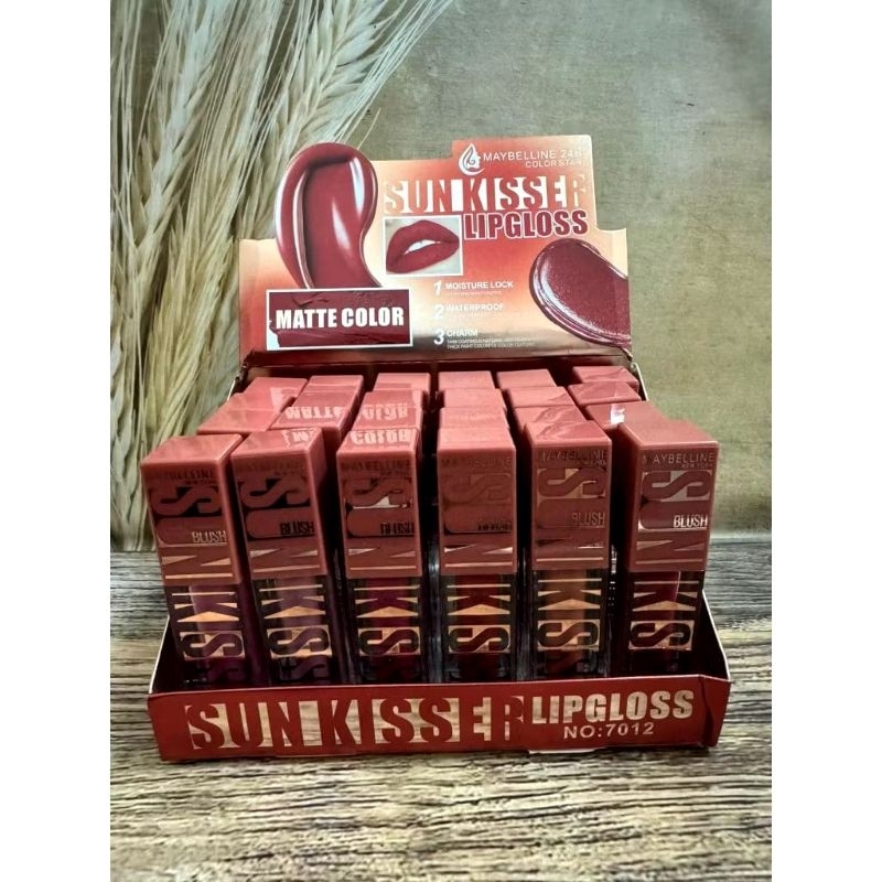 [perbox isi 24pc ]Maybelline Sun Kiss Lipgloss Matte Color No.7012