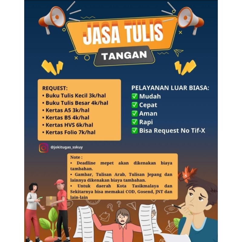 

Jasa Tulis Tangan/ Buku Catatan / Kertas A5/ Kertas B5/ Kertas HVS/ Kertas Polio