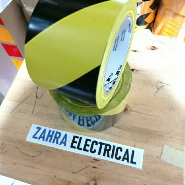 Lakban Lantai 3 M 766-Marking Tape 3 M-Lakban Lantai 3 M 766 Kuning Hitam