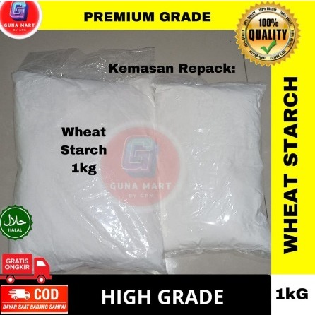 

Wheat Starch 1kg / Tepung Pati Gandum /Tepung Tang Mien / Bahan Dimsum