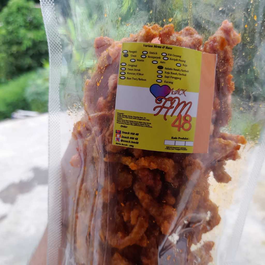 

Usus Ayam Crispy Balado/Original/Keju/Daun Jeruk/Cikur 100g-250g