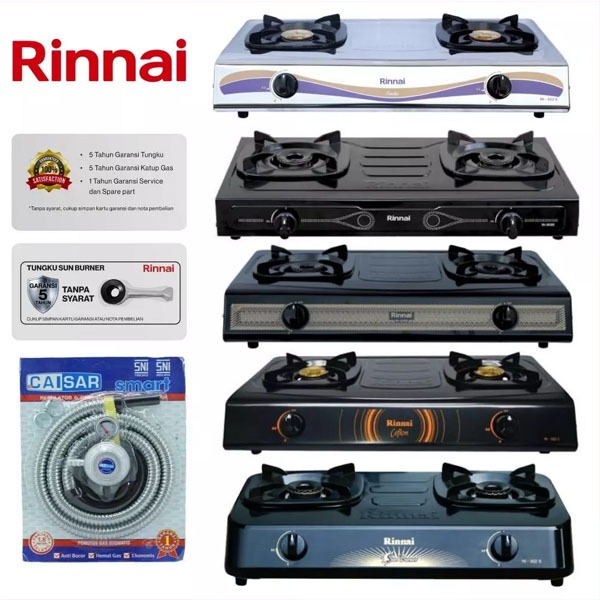 RINNAI Kompor Gas 2 Tungku RI 202S RI 302S RI 522S RI 522C RI 522E