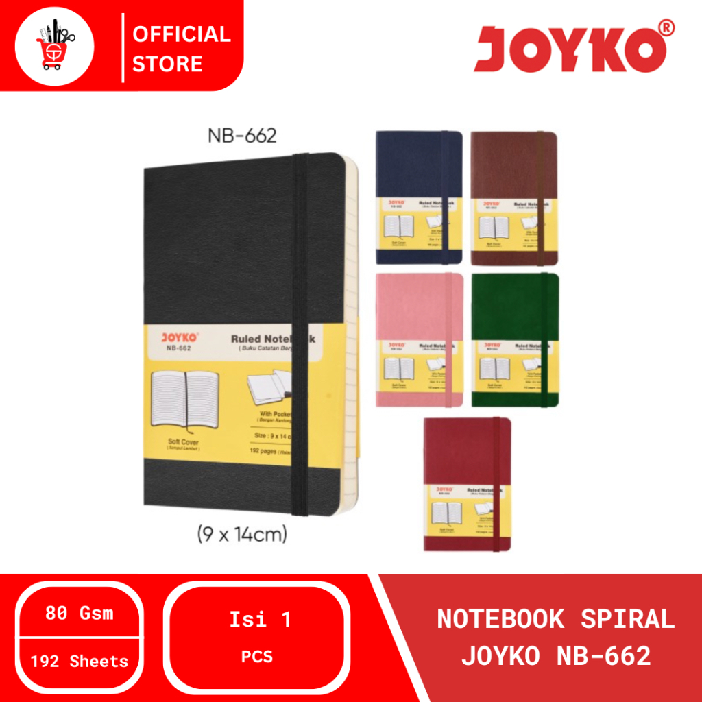 

Ruled Notebook | Buku Spiral Bergaris | Notebook Joyko NB-662 (1 PCS)