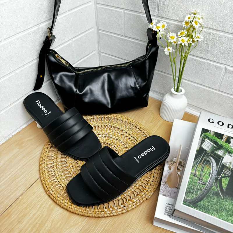 Beli 1 Gratis 1 Sandal Wanita Fladeo Kekinian Gratis Tas Selempang Perempuan
