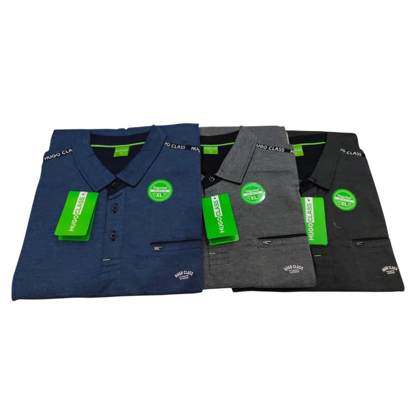 Kaos hugo class premium / kaos kerah hugoclas original