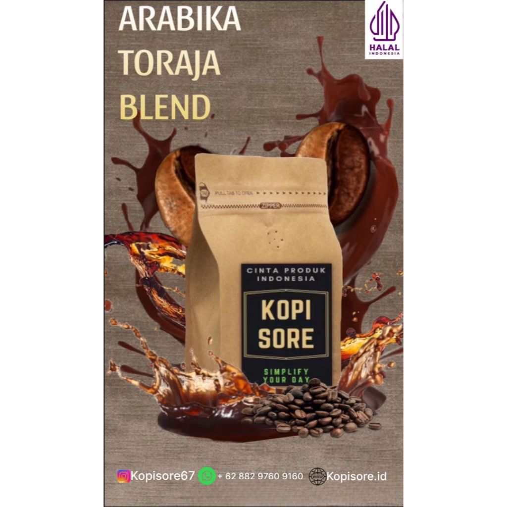 

ARABIKA TORAJA HOUSEBLEND 1 Kg